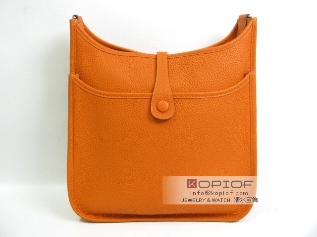 エルメス エヴリン スーパーコピー(トロワ)PM トリヨンクレマンス オレンジ(金具シルバー) her116